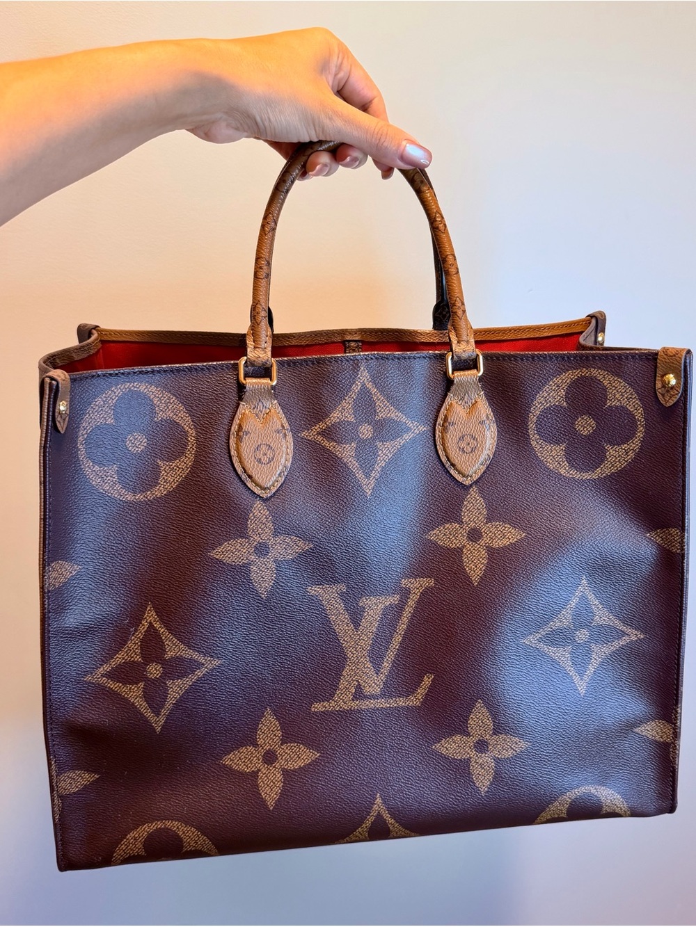 *Final Price* Louis vuitton On The Go GM Reverse Monogram Shoulder Bag